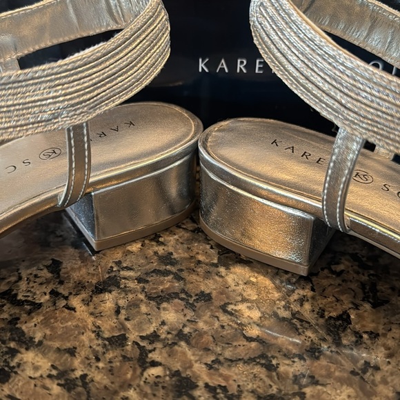 Karen Scott Nathenaa Silver sandals NIB 5.5 - Picture 4 of 10